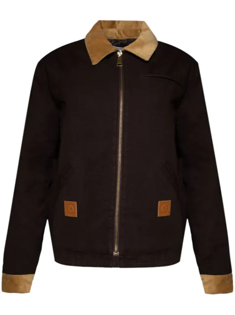 Sporty & Rich SRHWC canvas zipped jacket