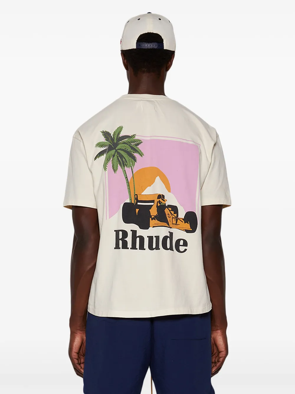 RHUDE Katoenen T-shirt Beige