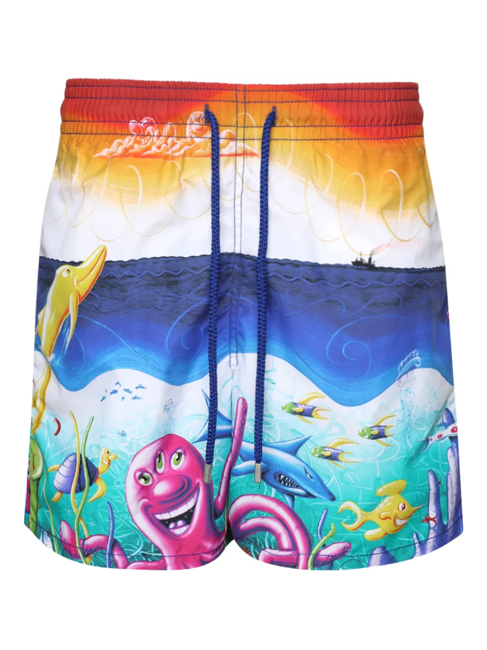 Vilebrequin X Kenny Scharf moorea swim shorts - Blu