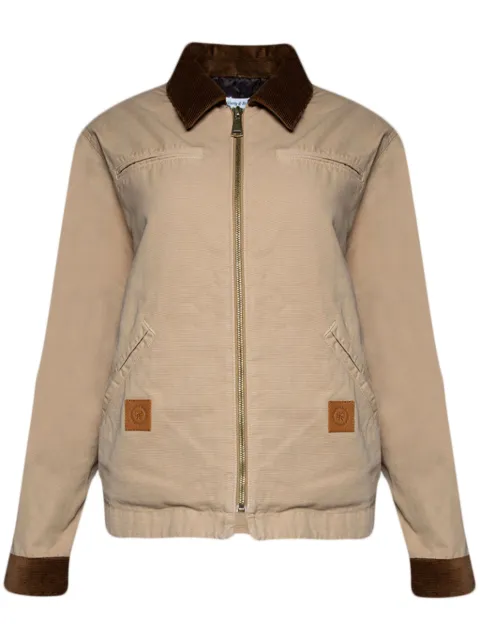 Sporty & Rich SRHWC canvas zipped jacket