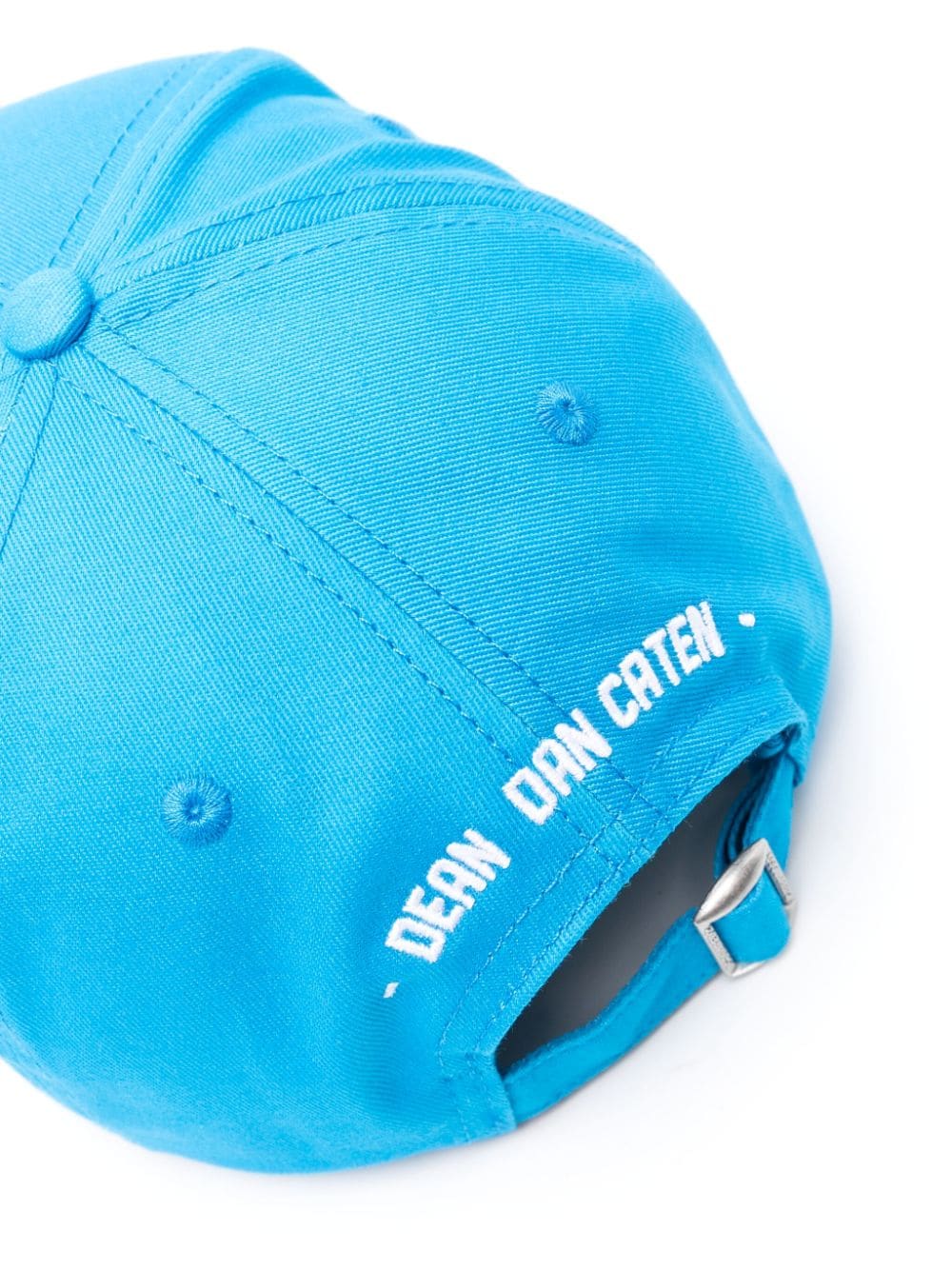 Dsquared2 logo-patch cotton baseball cap - Blauw