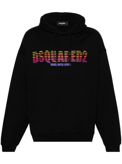 DSQUARED2 logo-print cotton hoodie Men