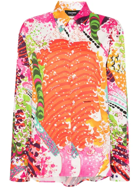 DSQUARED2 graphic-print shirt Women