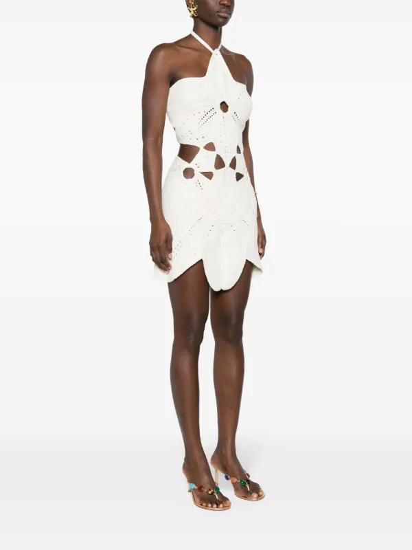 floreana knit dress Cult Gaia Floreana Panelled Knit Dress | White