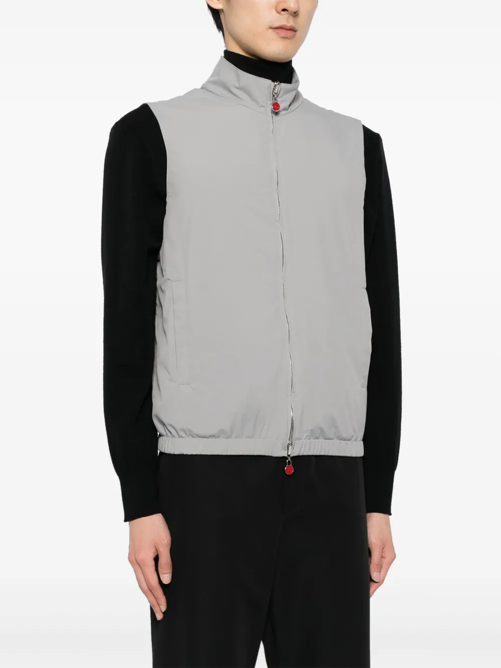 Kiton Omkeerbaar gilet Grijs