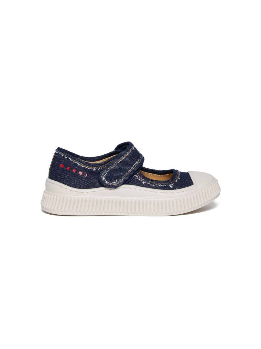 Marni Kids Pablo Mary Jane denim sneakers - Blauw