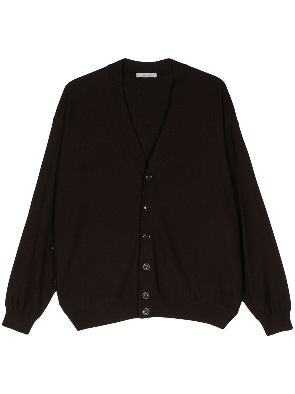 LEMAIRE V-NECK FINE-KNIT CARDIGAN