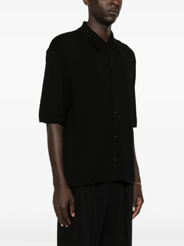 LEMAIRE ファインニット トップ　シャツ LEMAIRE ファインニット トップ | ブラック | FARFETCH JP