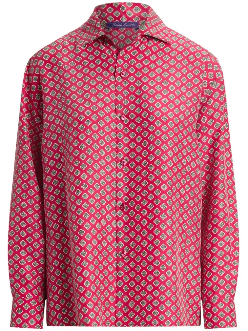 Blouse en soie Cagney à imprimé - Ralph Lauren Collection - Modalova