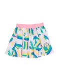 Billieblush layered cotton mini skirt - Pink