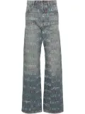 Lanvin x Future logo-print jeans - Blue