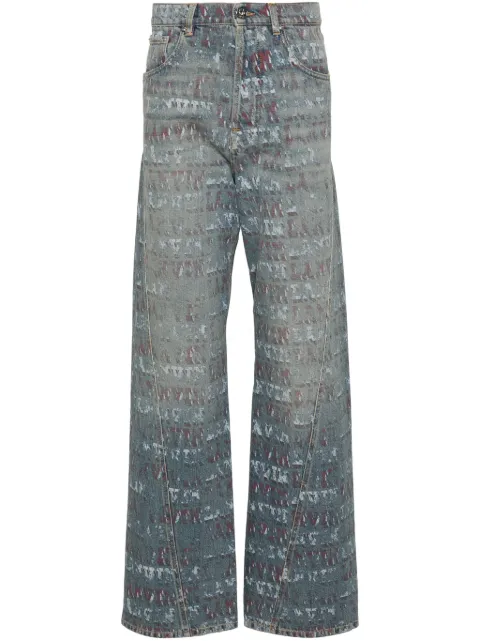 Lanvin x Future jean à logo imprimé