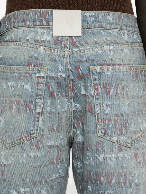 Lanvin x Future logo-print Jeans | Blue | FARFETCH