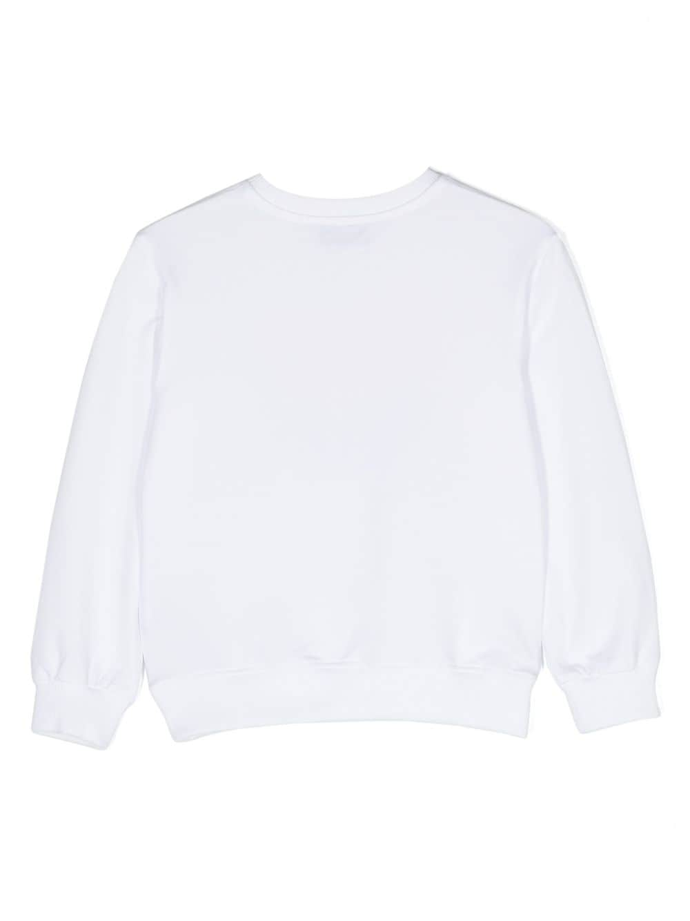 Shop Moschino Logo-print Sweatshirt In White