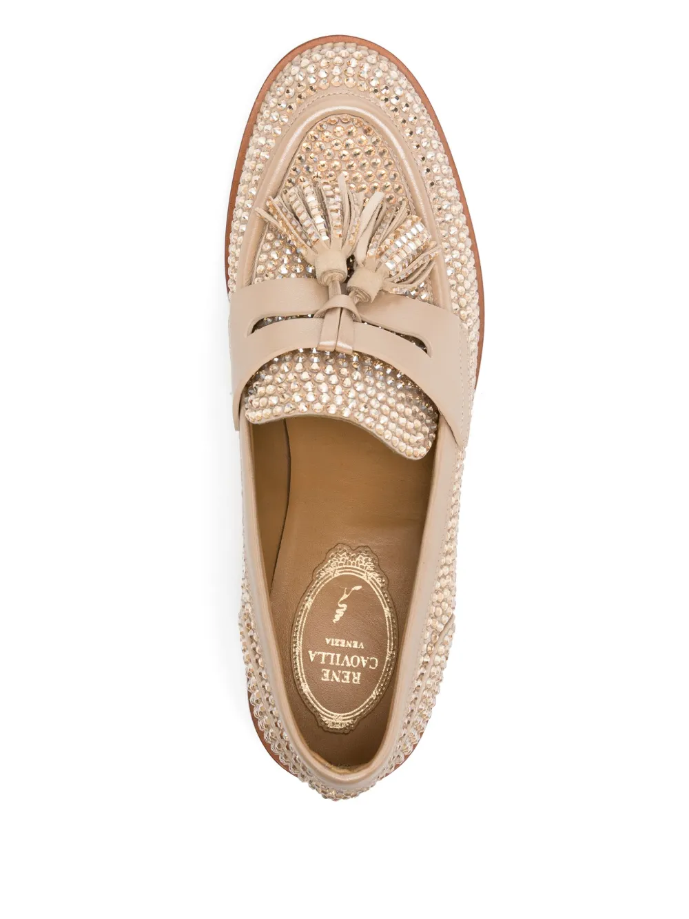 René Caovilla 70mm crystal-embellished sandals Zwart