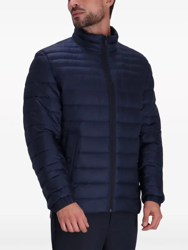 BOSS funnel neck Puffer Jacket Blue FARFETCH IE