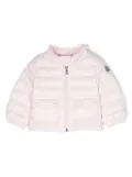 Moncler Enfant Lans logo-patch quilted jacket - Pink