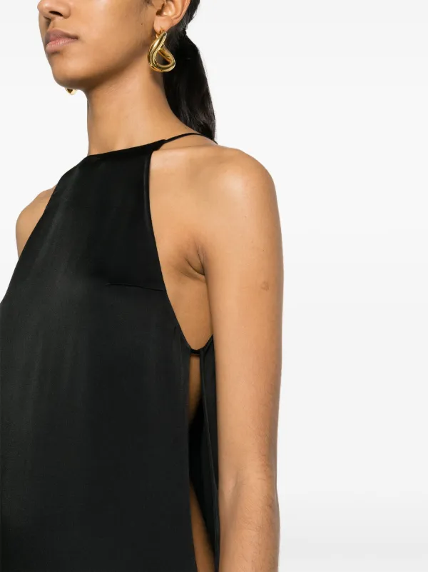 おすすめ☆Saint Laurentカットアウト ノースリーブ ドレス Saint Laurent カットアウト ドレス | ブラック | FARFETCH JP