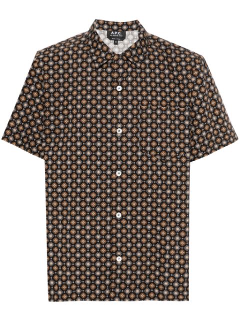 A.P.C. Lloyd geometric-pattern shirt Men