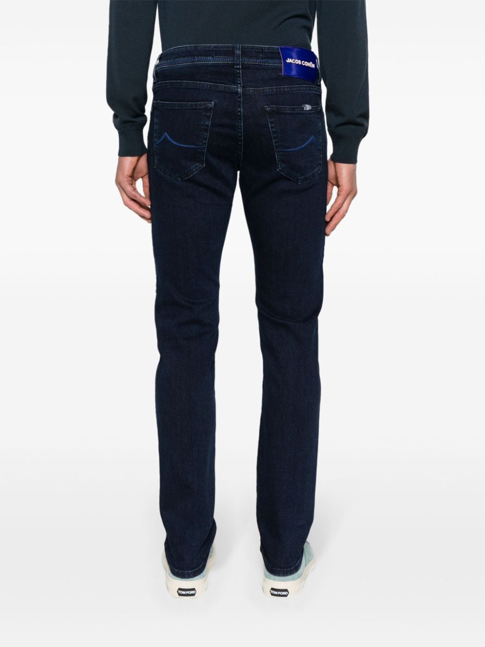 Shop Jacob Cohen Nick Slim-cut Jeans In Blue