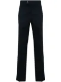 Moncler striped-detail tapered trousers - Blue