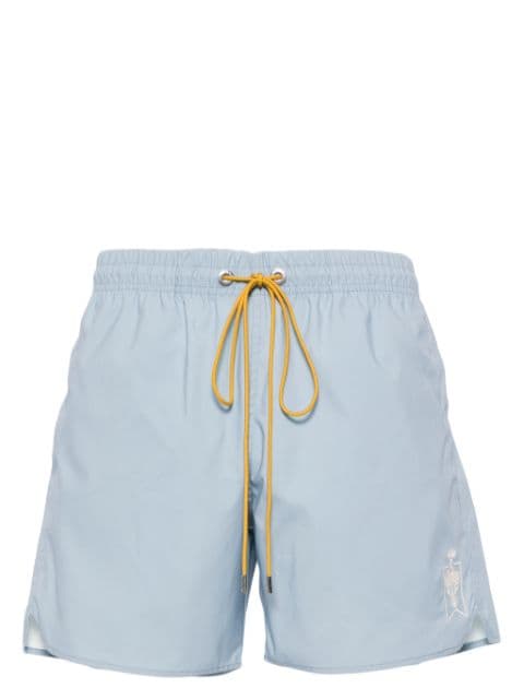 RHUDE shorts de playa con logo bordado