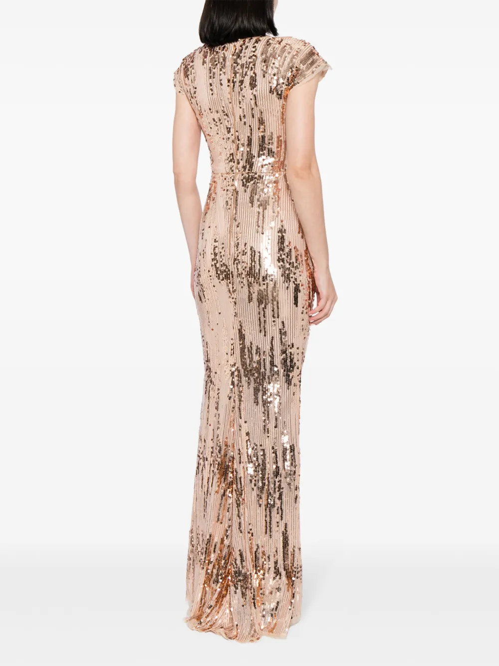 Talbot Runhof sequined cap-sleeve gown | Clothing | Image 4