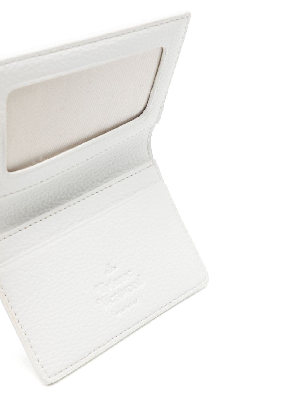 Shop Vivienne Westwood Re-vegan Faux-leather Card Holder In White