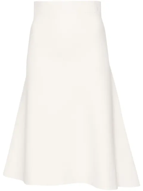 Jil Sander falda midi con diseño acampanado