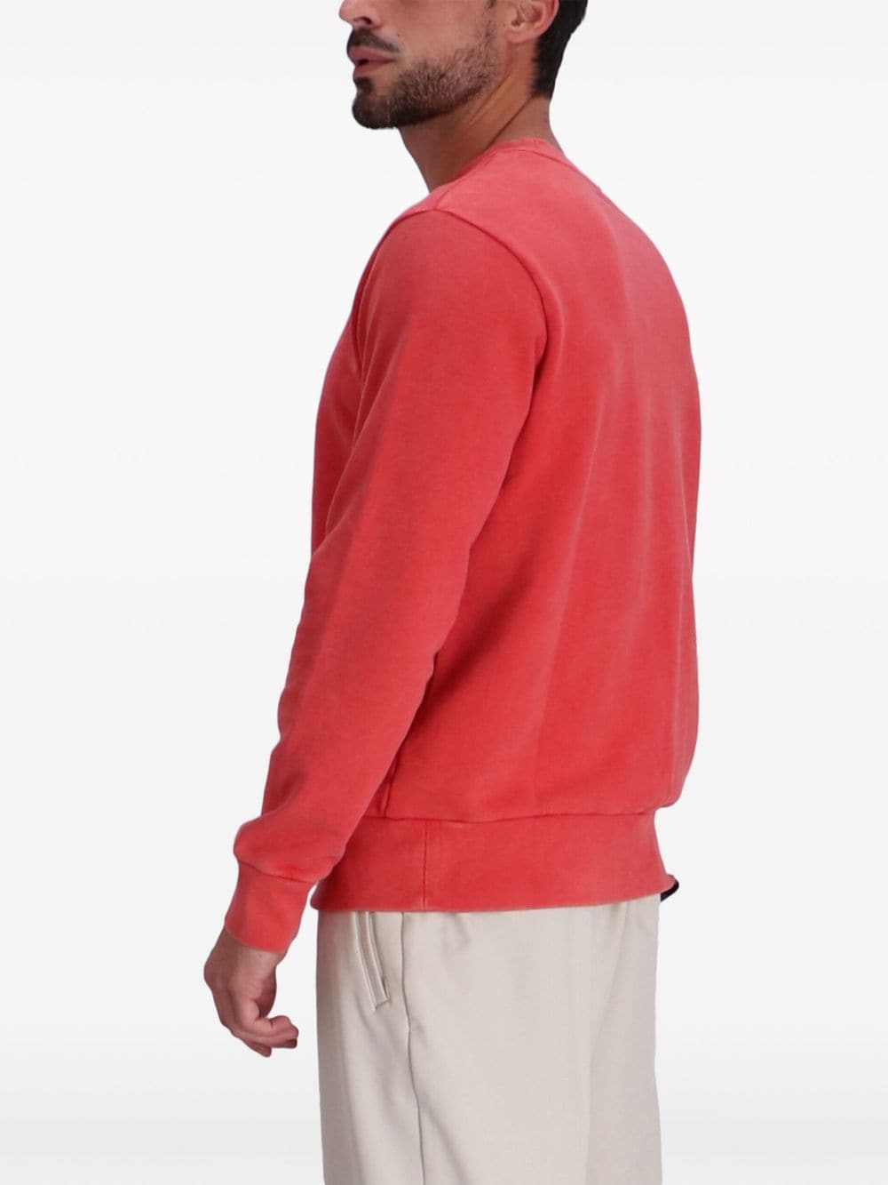 Shop Polo Ralph Lauren Polo Pony-embroidered Cotton Sweatshirt In Red