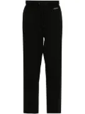 Calvin Klein logo-print drawstring track pants - Black