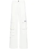 Les Benjamins denim cargo pants - White