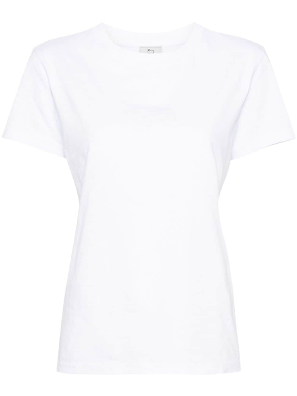 Woolrich Katoenen T-shirt met geborduurd logo Wit