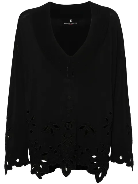 Ermanno Scervino broderie-anglaise ribbed jumper