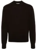 LEMAIRE mock-neck drop-shoulder jumper - Brown