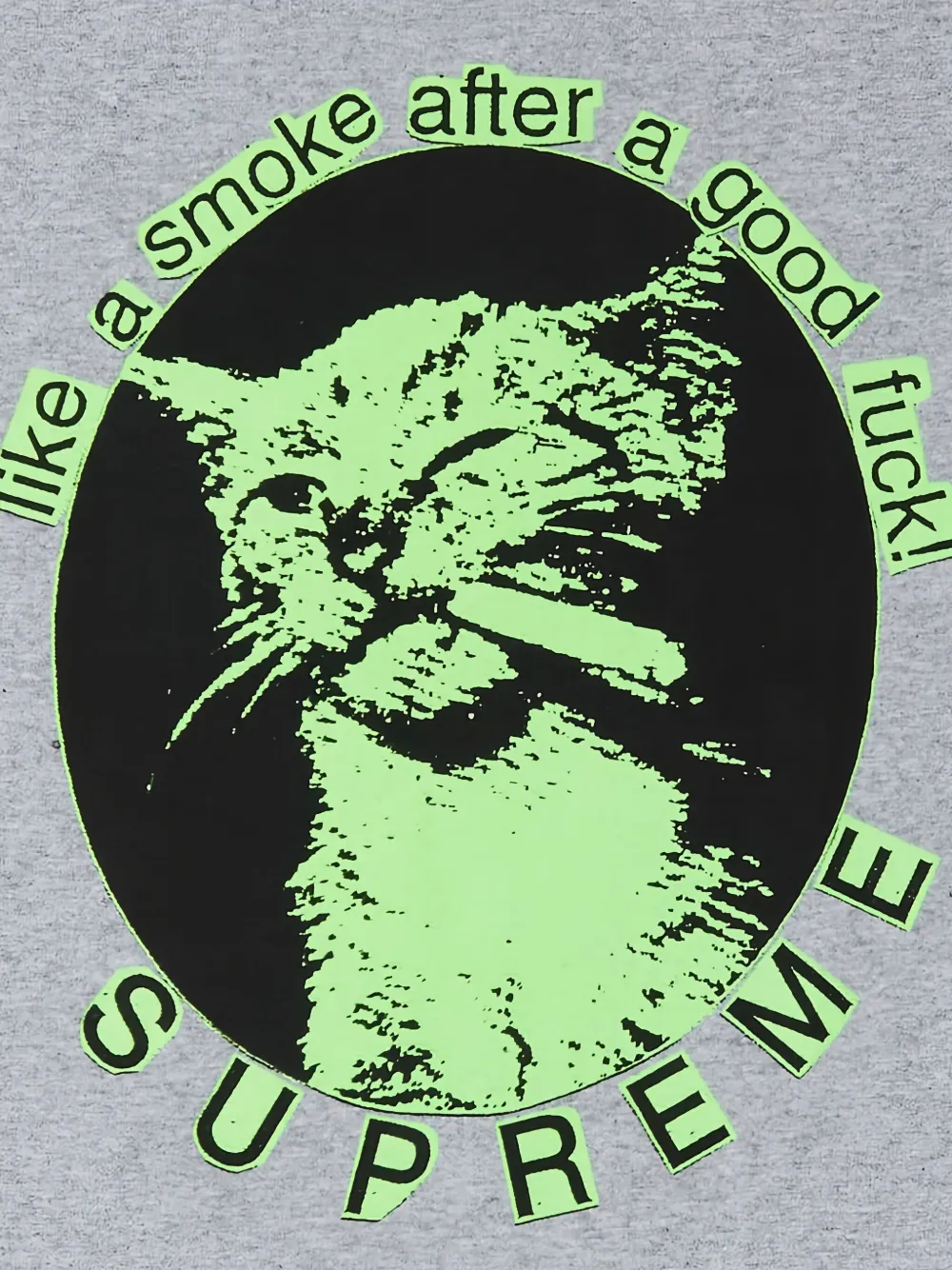 Supreme Smoke T-shirt Grijs