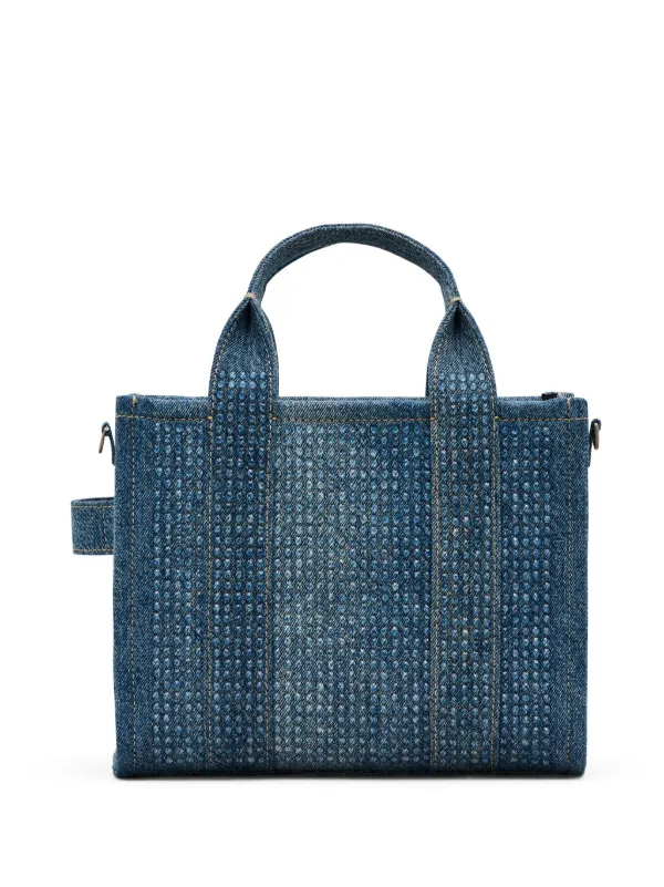 Marc Jacobs Small The Crystal Denim Tote Bag Blue