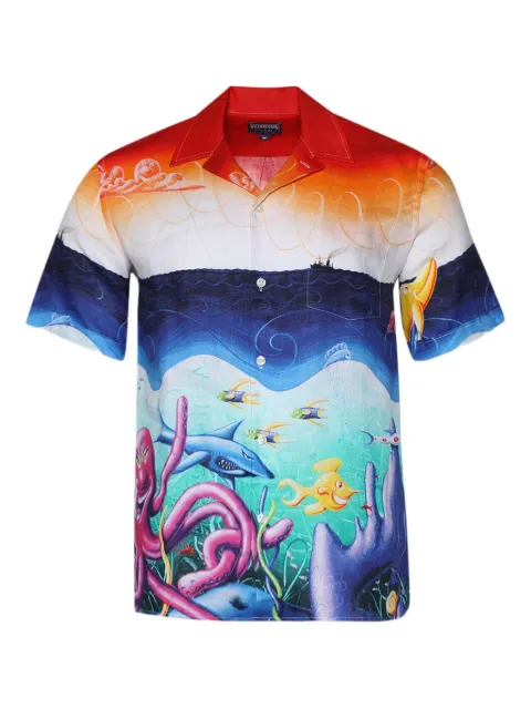 Vilebrequin X Kenny Scharf Charli print shirt