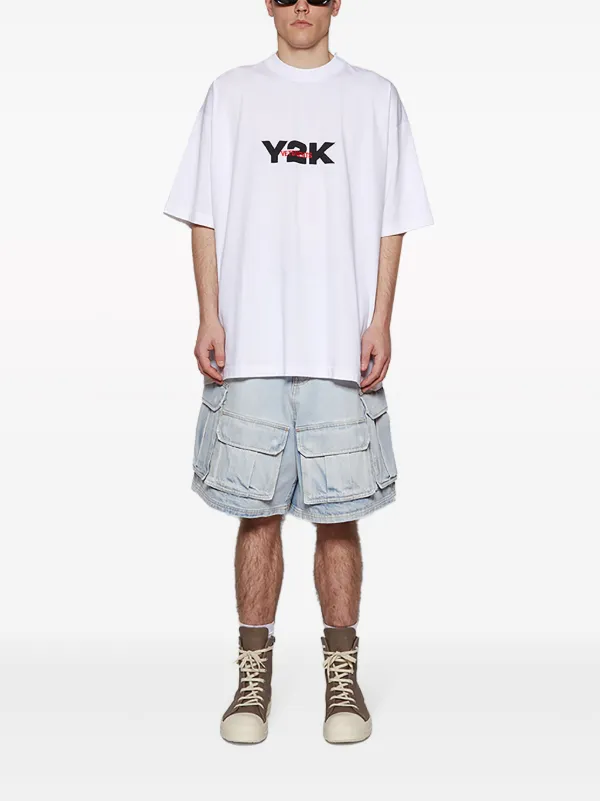 VETEMENTS Y2K プリント Tシャツ | ホワイト | FARFETCH JP