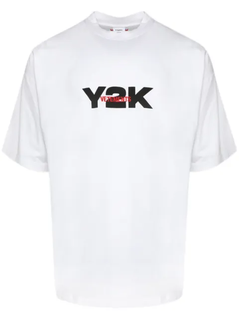 VETEMENTS Y2K-print cotton T-shirt