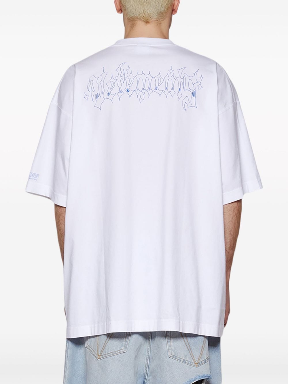 Shop Vetements Doodle-print T-shirt In White