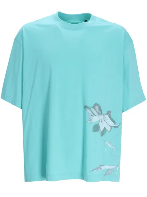 Y-3 graphic-print cotton T-shirt