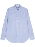 Canali long-sleeve striped shirt - Blue