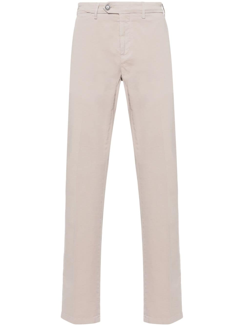 Canali Mid-rise Tailored Trousers In Neutrals