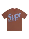 Supreme logo T-shirt - Brown