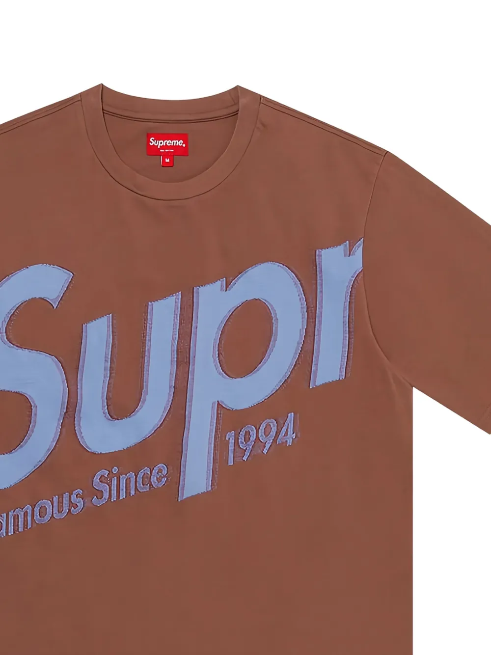 Supreme Logo T-shirt In Brown