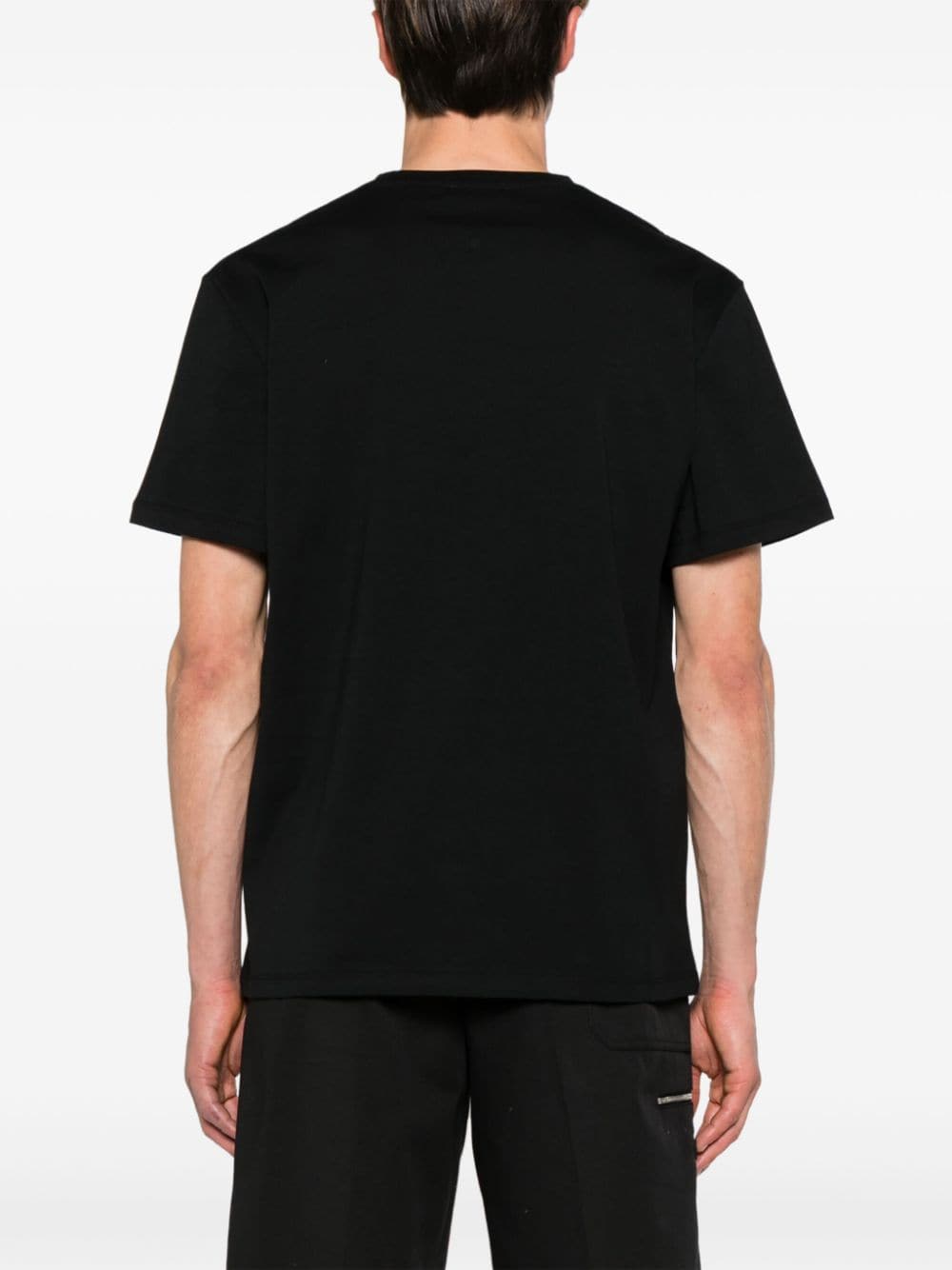 Shop Alexander Mcqueen Half Seal-print Cotton T-shirt In Schwarz