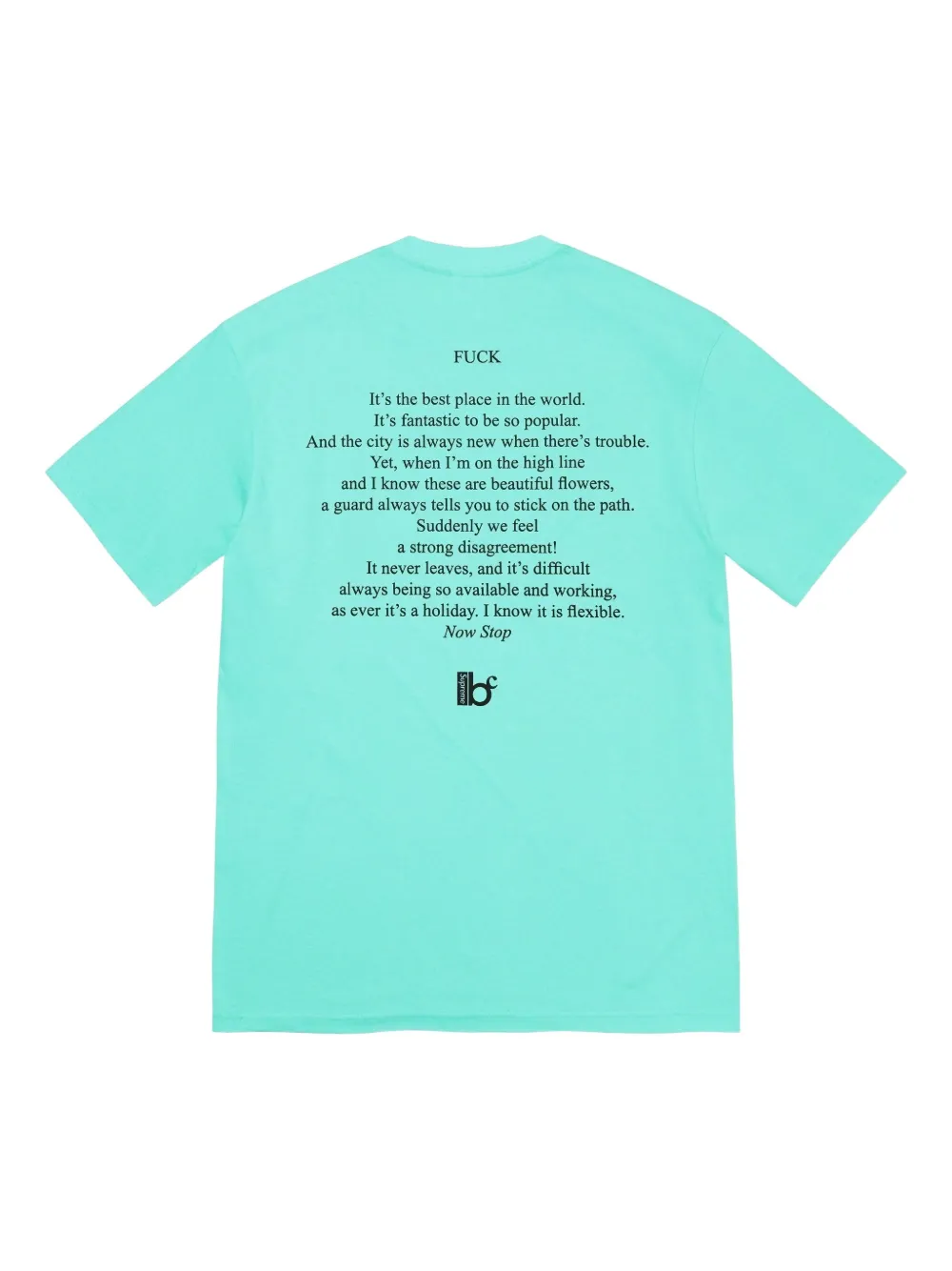 Supreme x Bernadette Corporation Fuck T-shirt Blauw
