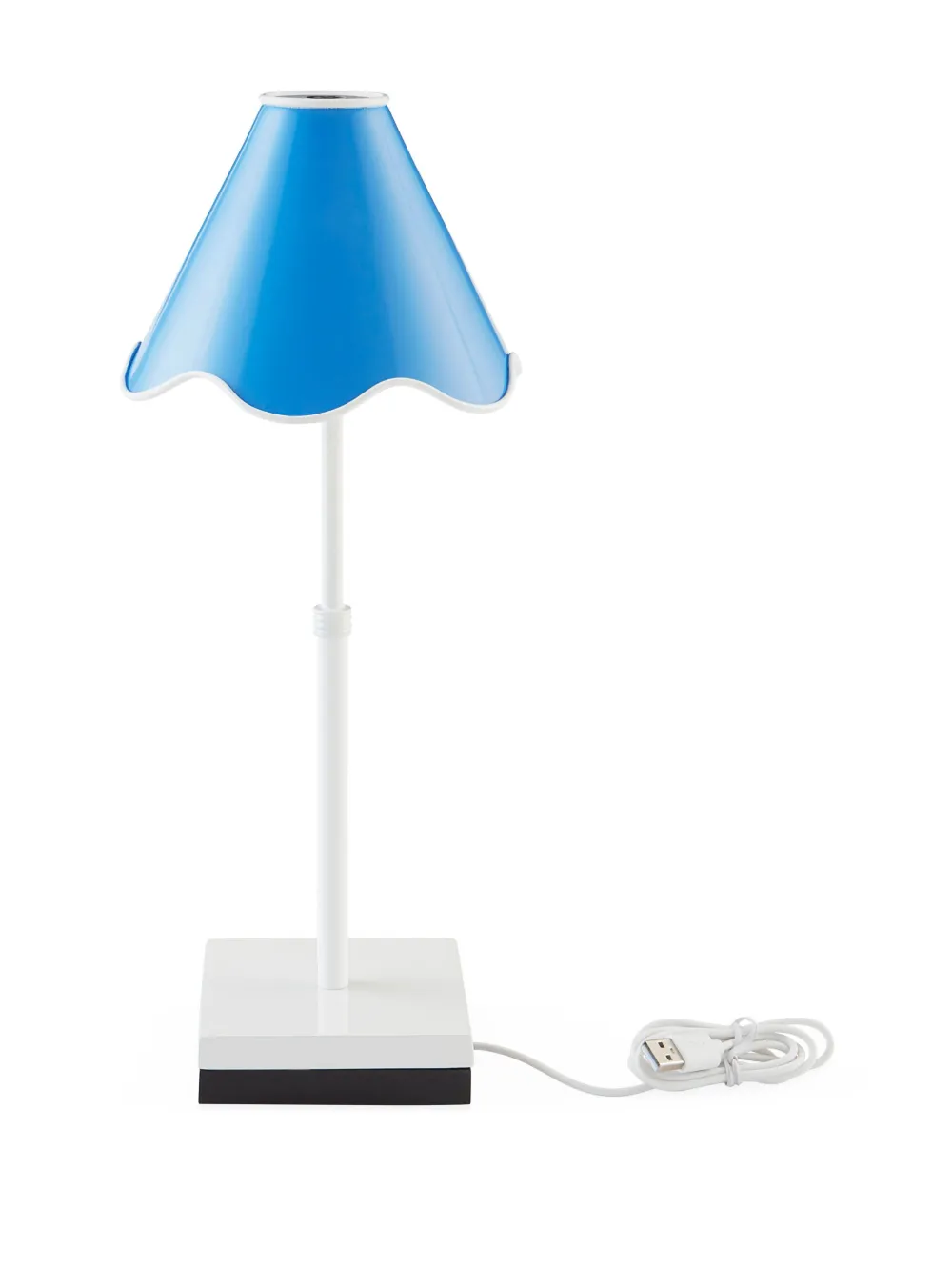 Jonathan Adler Ripple Rechargeable Led Table Lamp In Blue