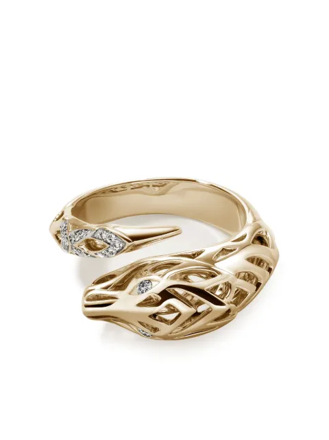 John Hardy 14kt yellow gold Naga ring